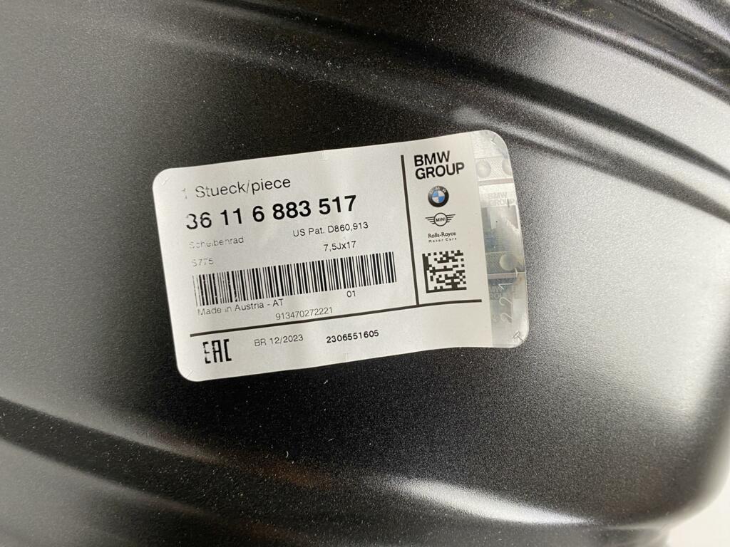 Afbeelding 13 van Velg 17 Inch BMW 3 Serie G20 G21 NIEUW ORIGINEEL 36116883517
