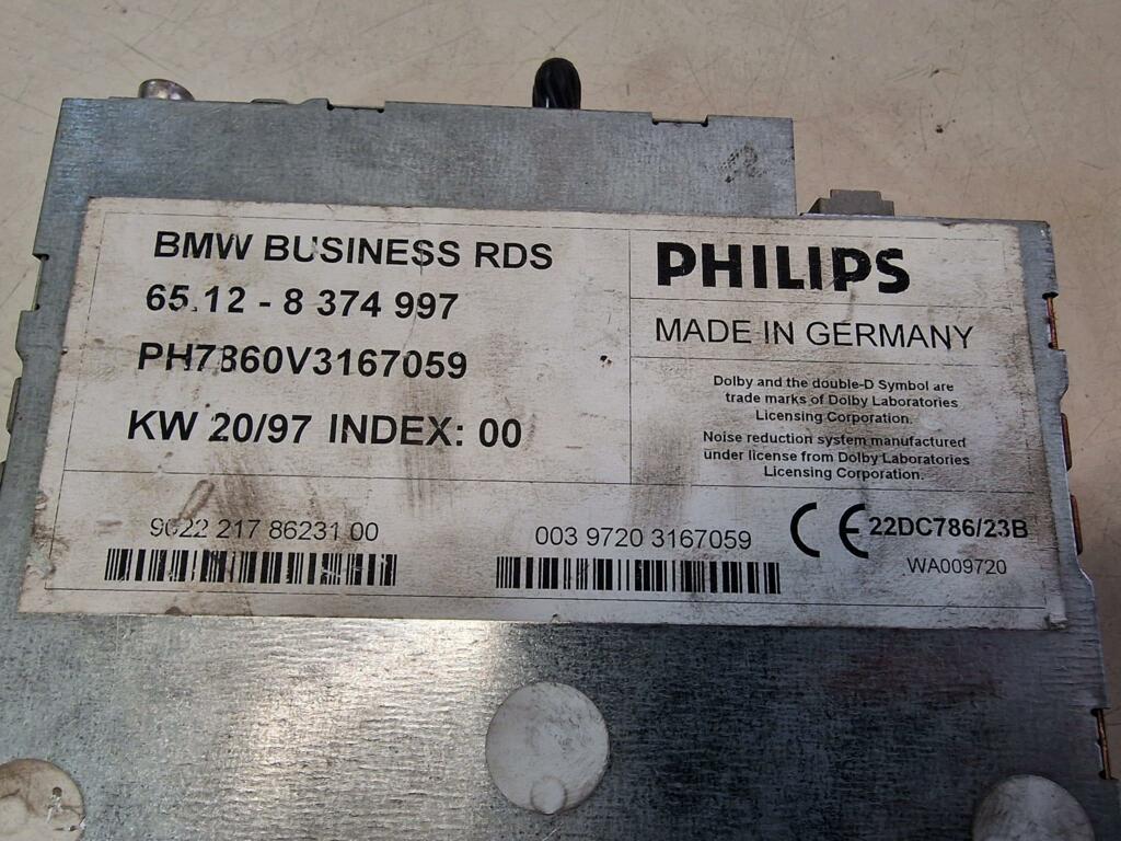 Afbeelding 5 van Autoradio Philips cassette BMW 5-serie E39 65128374997