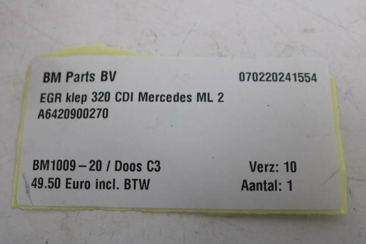 Afbeelding 5 van EGR klep 320 CDI Mercedes ML 2 A6420900270