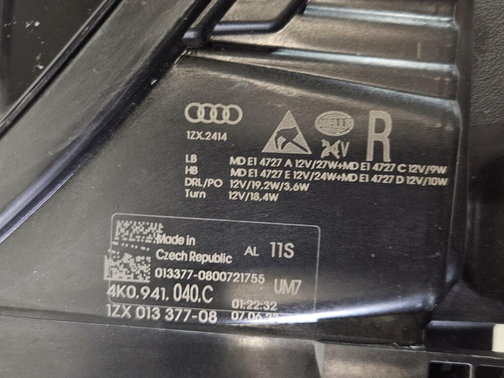 Afbeelding 4 van Koplamp Matrix origineel Audi A6 Avant C8 ('18->) 4K0941040C