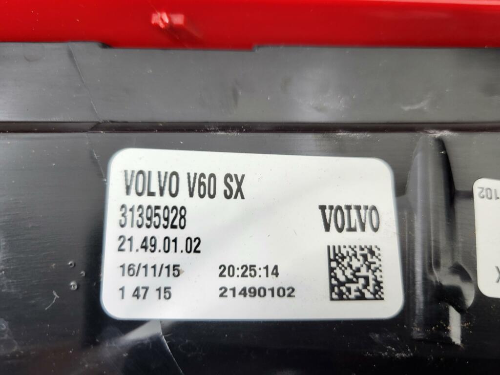 Afbeelding 3 van Achterlicht Links Volvo V60/V60CC ('10-'18) 31395928