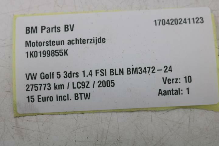 Afbeelding 5 van Motorsteun achterzijde VW Golf 5 1K0199855K