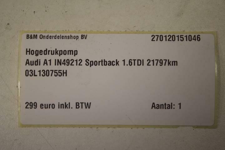 Afbeelding 5 van Hogedrukpomp Audi A1 Sportback 03L130755H