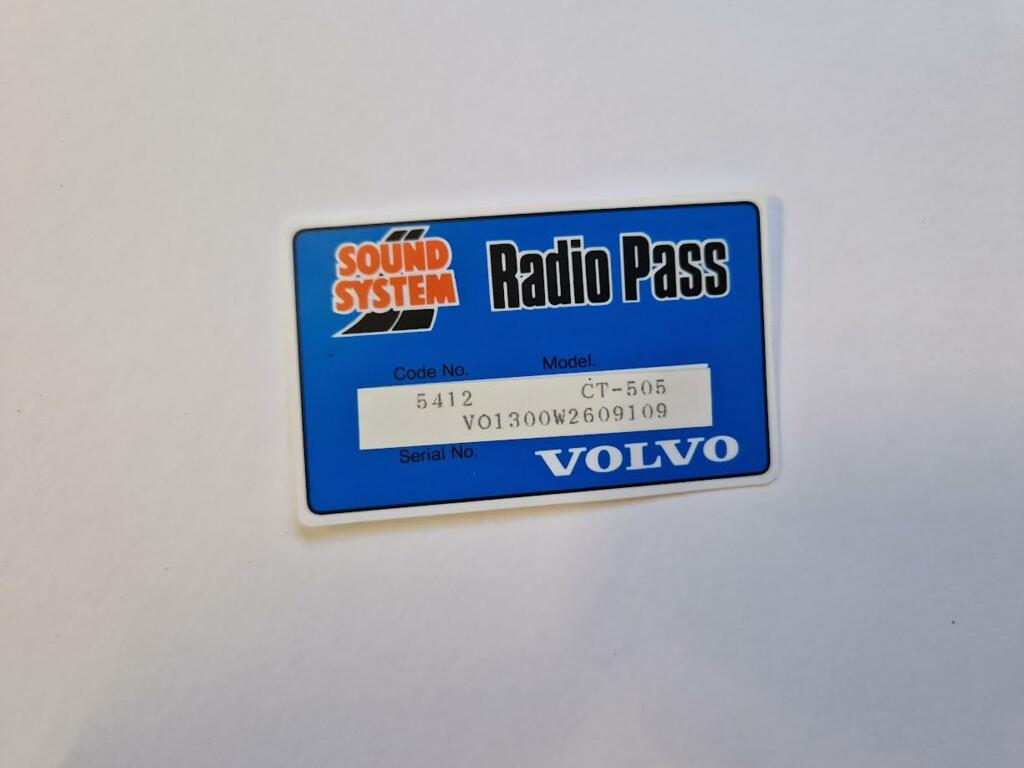Afbeelding 3 van Autoradio radio Volvo V70 I 2.4 ('97-'00) CT-505