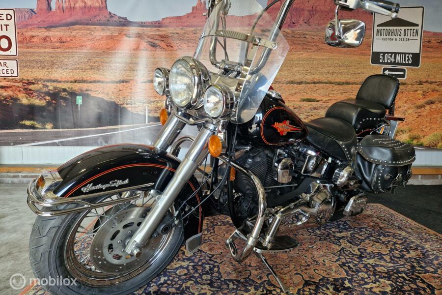 PLAATJE! Harley Davidson Heritage 1340 EVO FLSTC