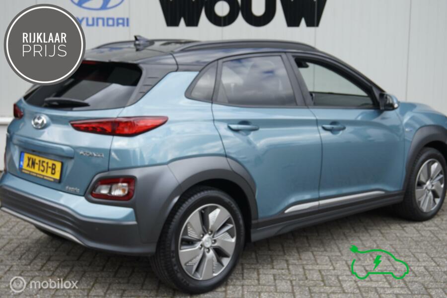 Hyundai Kona EV Premium 64 kWh Navi | Incl. BTW| PDC V+A | Head-Up | Dodehoeksensoren