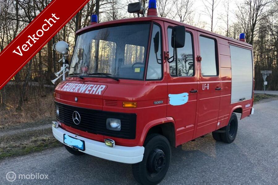 Verkocht Mercedes 508  11duizend kilometer Brandweer camper