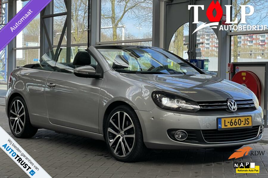Vw Golf Cabrio 1.4 TSI Automaat Leder Navi Luxe Top staat !