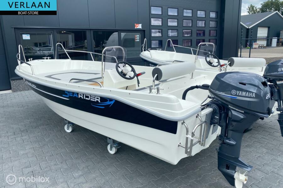 Searider 450 Splash consoleboot / 15 pk Mercury / Nieuw / Direct leverbaar / Evt met trailer