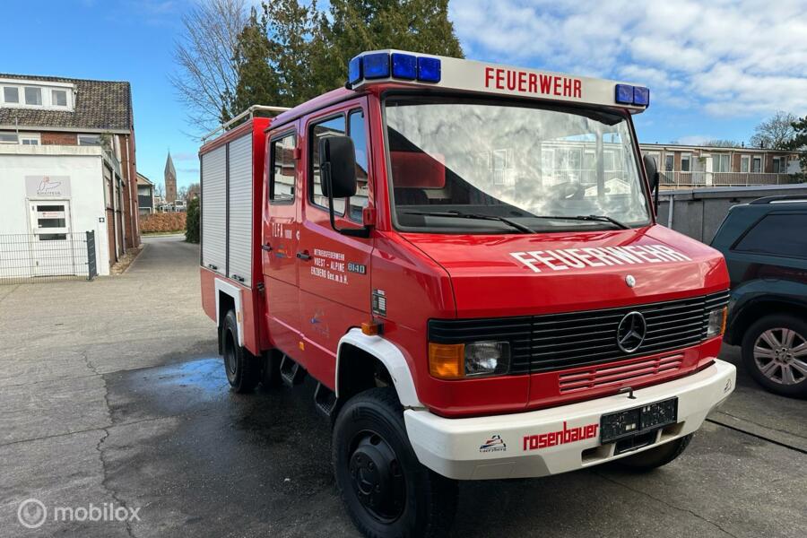 Mercedes 814  4x4   18.056 KM brandweer Expeditie camper