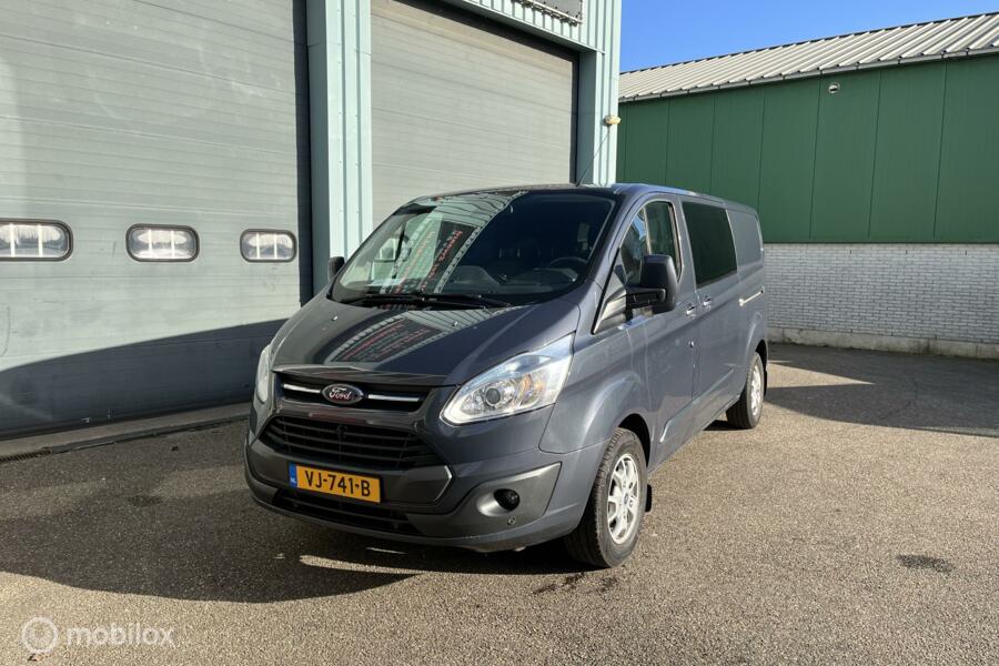 Ford Transit Custom  2.2 TDCI  Limited Dubbele cabine Airco 2 x schuifdeur