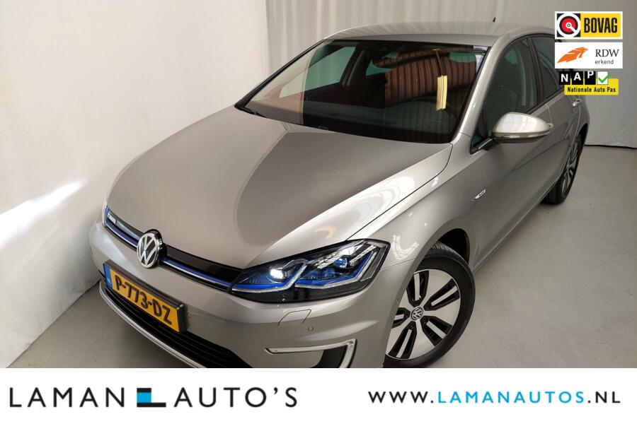 Volkswagen e-Golf 136pk | € 2.000 subsidie | Warmtepomp Virtual Leder Dynaudio ECC Navigatie ACC Camera LED 16" LMV | EV Voorschoten