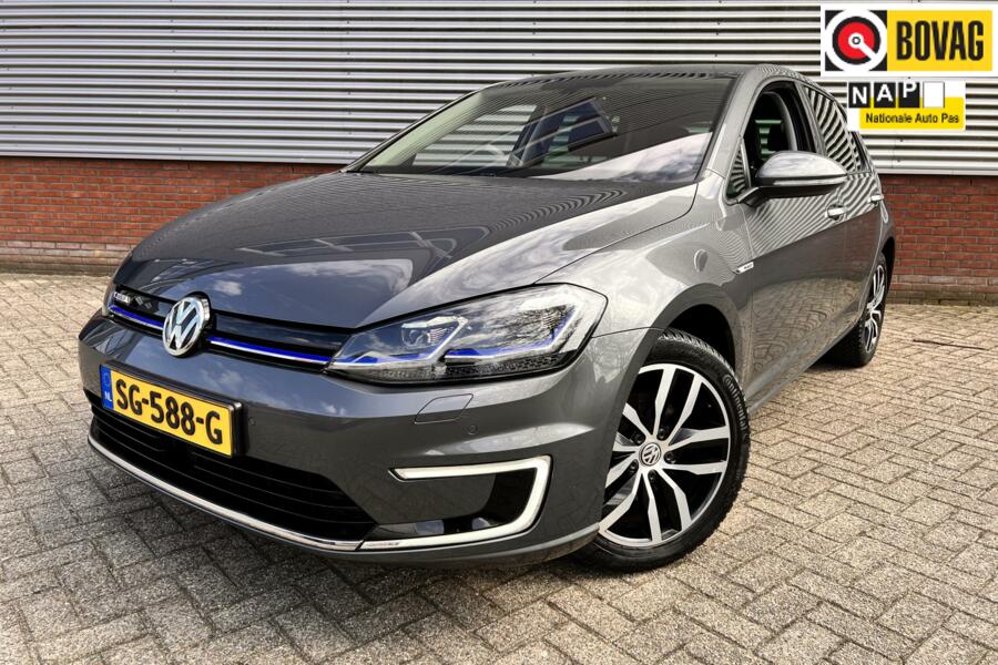 Volkswagen E-Golf | Prijs incl.btw 17.499 na Overheid Subsidie!! |Warmtepomp|Virtual Cockpit|Adaptive Cruise|Stoelverw.|Navi|Airco|Keyless enty en start|PDC voor en achter