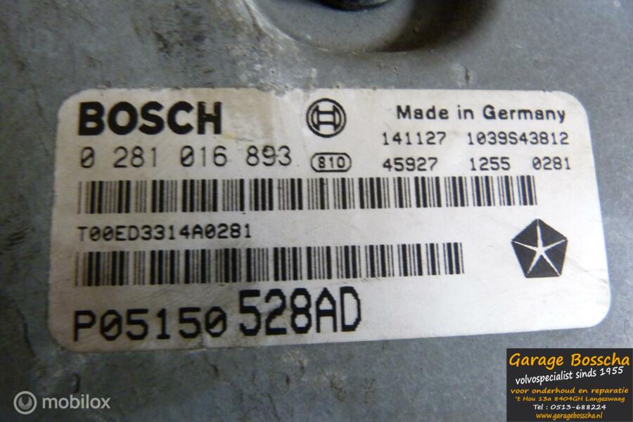 05150528AD Computer motormanagement Bosch 0281016893