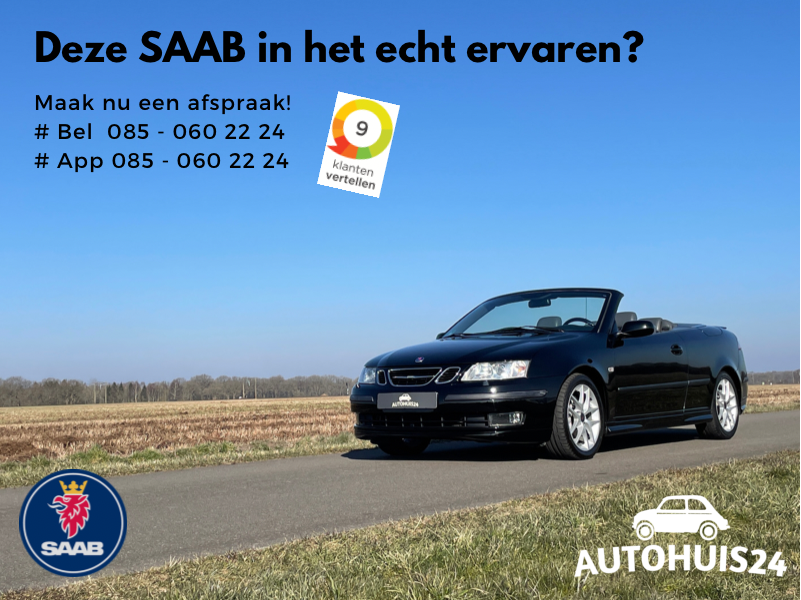 Saab 9-3 Cabrio 2.0T 210pk Aero #Verkocht!