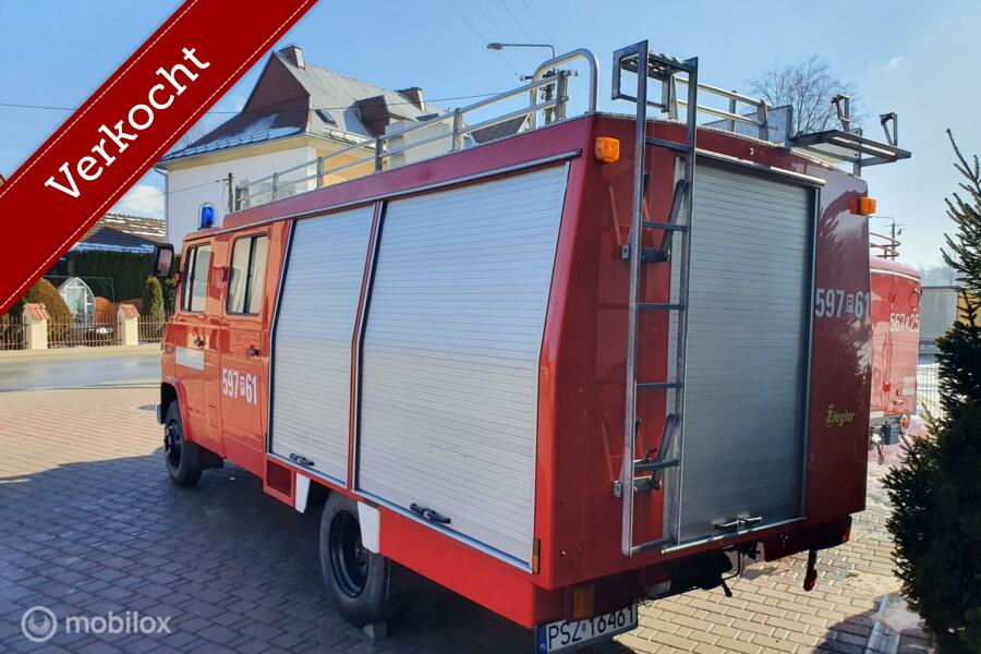 Verkocht Schitterende Mercedes 608 D brandweer camper