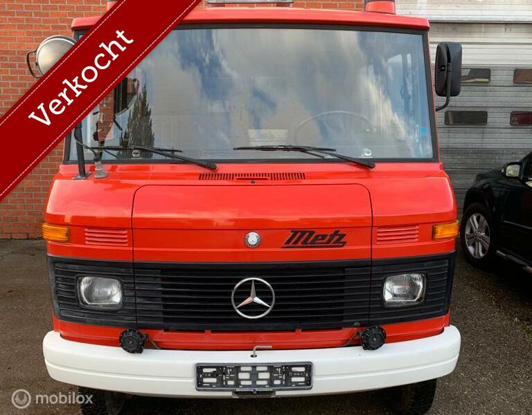 Verkocht Mercedes 409  1982  brandweer 16000 km camper
