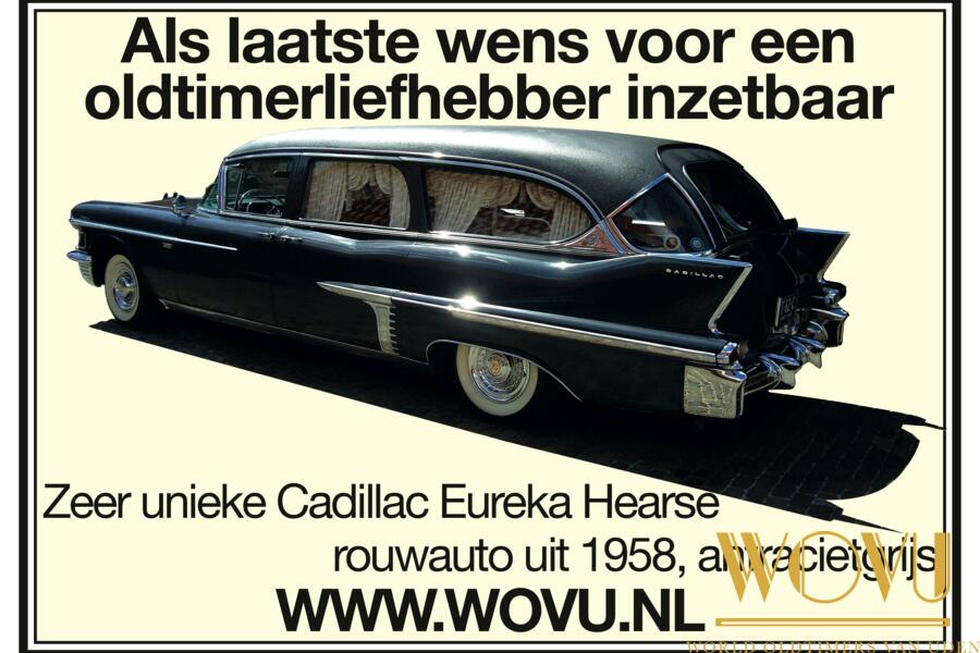 Cadillac, Rouwauto,  hearse.