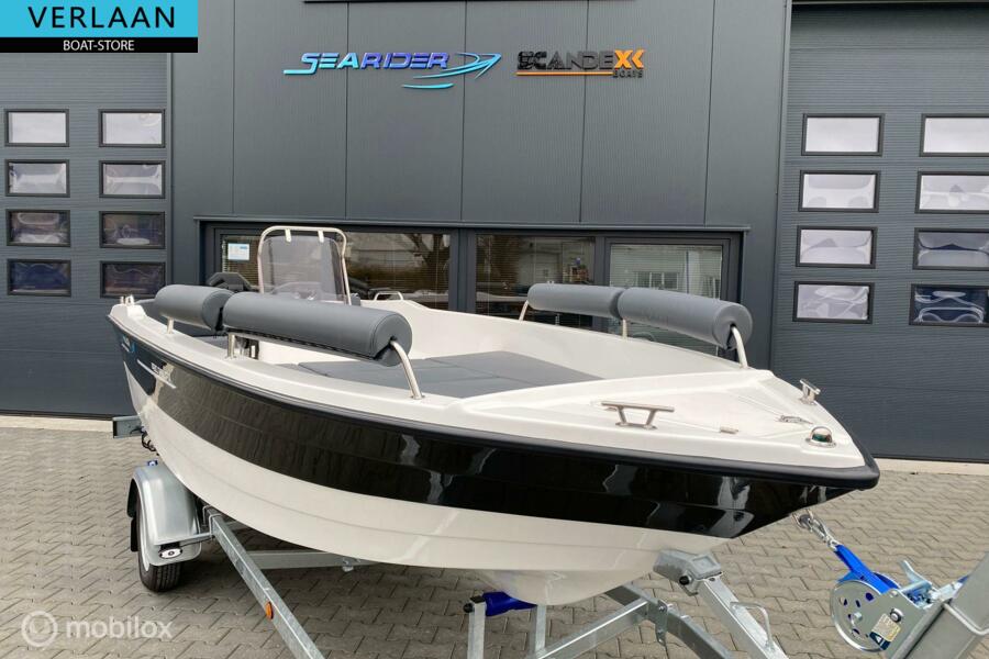 Searider 480 Relax / Nieuw / 20 pk mercury / Trailer