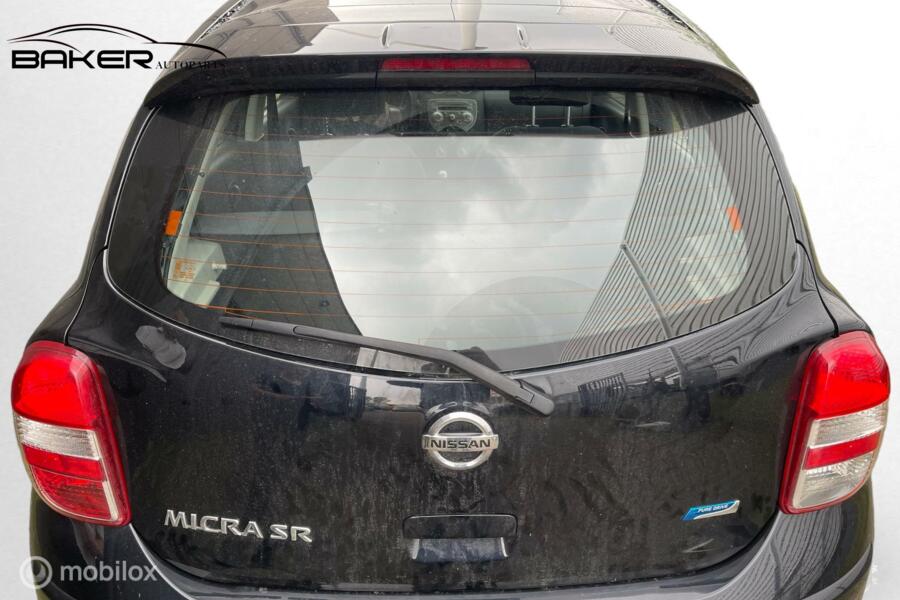 Achterklep zwart b20 Nissan Micra IV  ('09-'17)