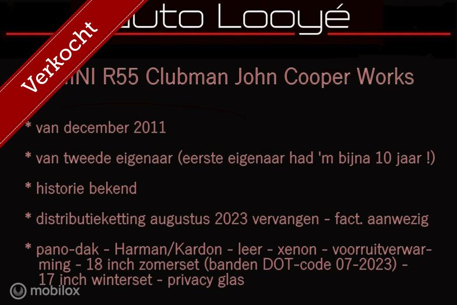 Mini Clubman 1.6 John Cooper Works