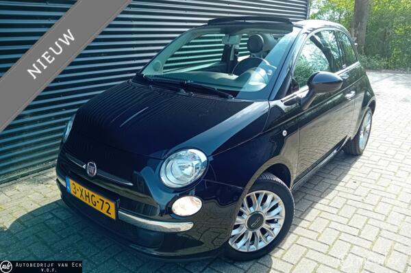 Fiat 500 C 0.9 TwinAir Turbo Lounge Cabrio, Airco, Blue&me, Centrale vergrendeling