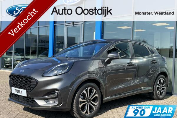 Ford Puma 1.0 EcoBoost Hybrid ST-Line 155PK Automaat Camera Winterpack Blind Spot Adaptieve Cruise Navi Privacy Glass *Nieuwstaat*