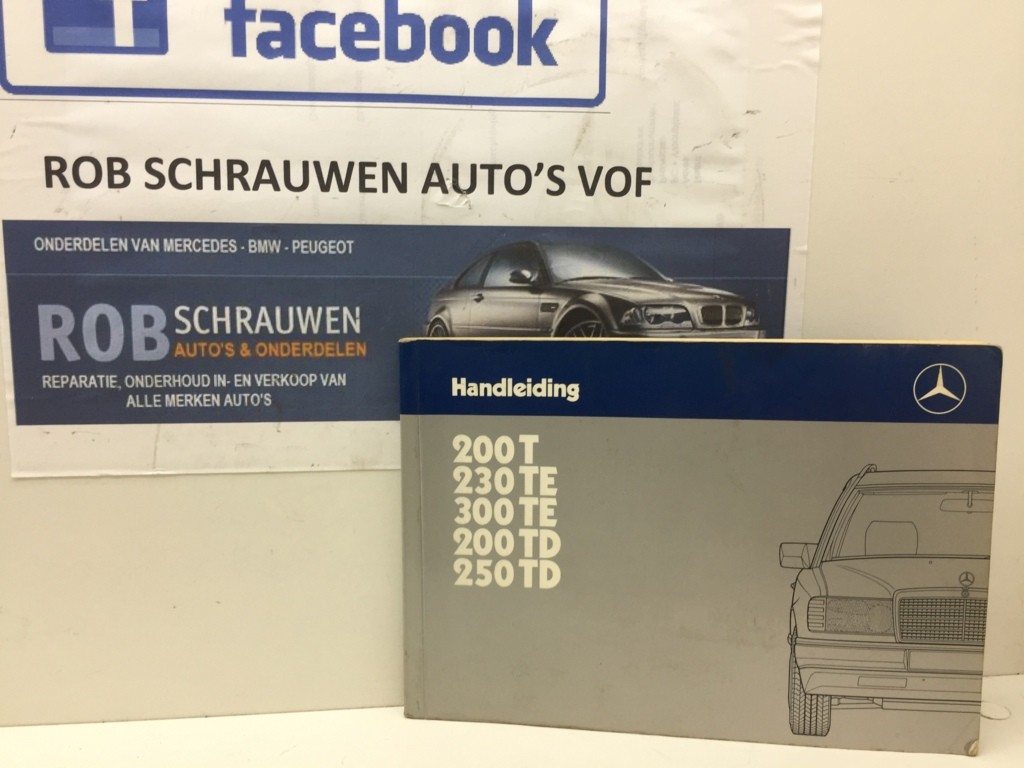 Instructieboekje origineel Mercedes 200-500 W124 ('85-'93)