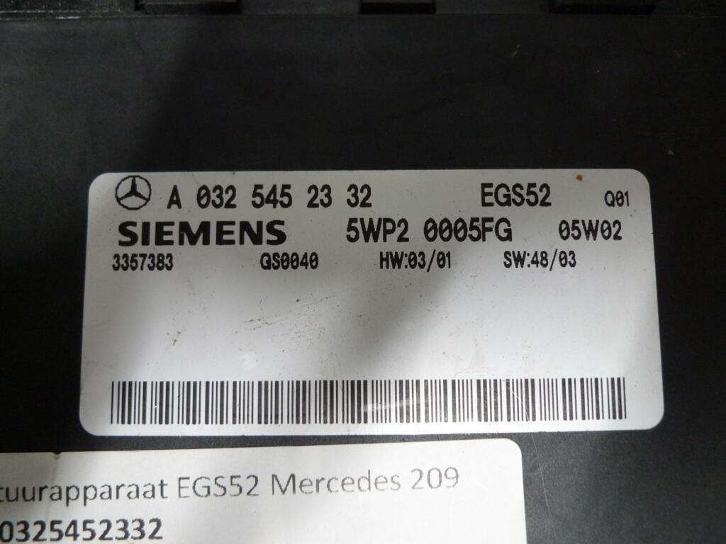 Stuurapparaat EGS52 Mercedes A0325452332 EGS52 5WP20005FG