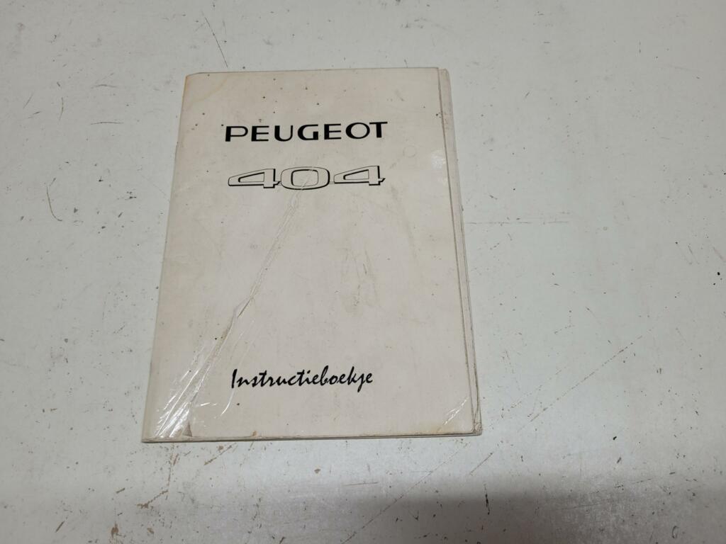 Origineel Nederlandstalig instructieboekje Peugeot 404 1971
