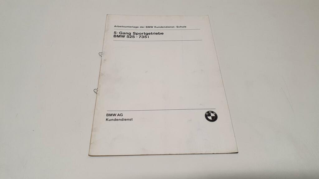 BMW werkplaatshandboek Sport versnellingsbak jaren 80'' 90''