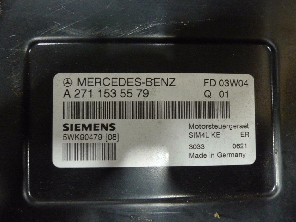 Contactslotset Mercedes 203 C180 sportcoupé 2 sleutels A2711535579 + A2095450508 + stuurslot