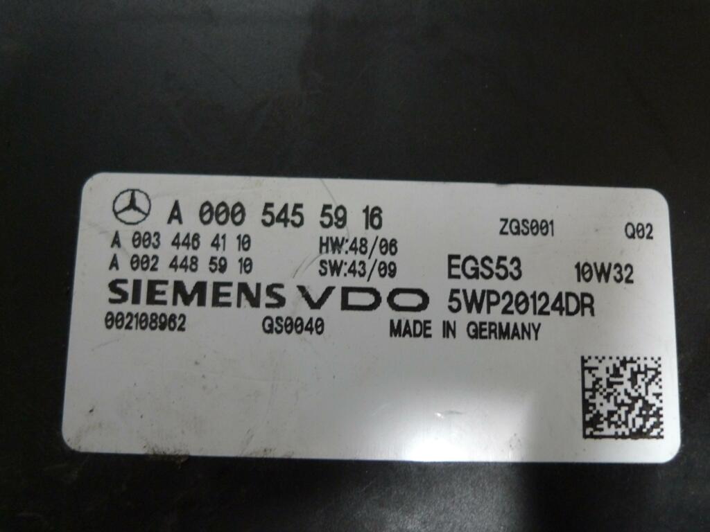 Stuurapparaat EGS53 Mercedes 203/204/211/639 Nr op onderdeel A0005455916