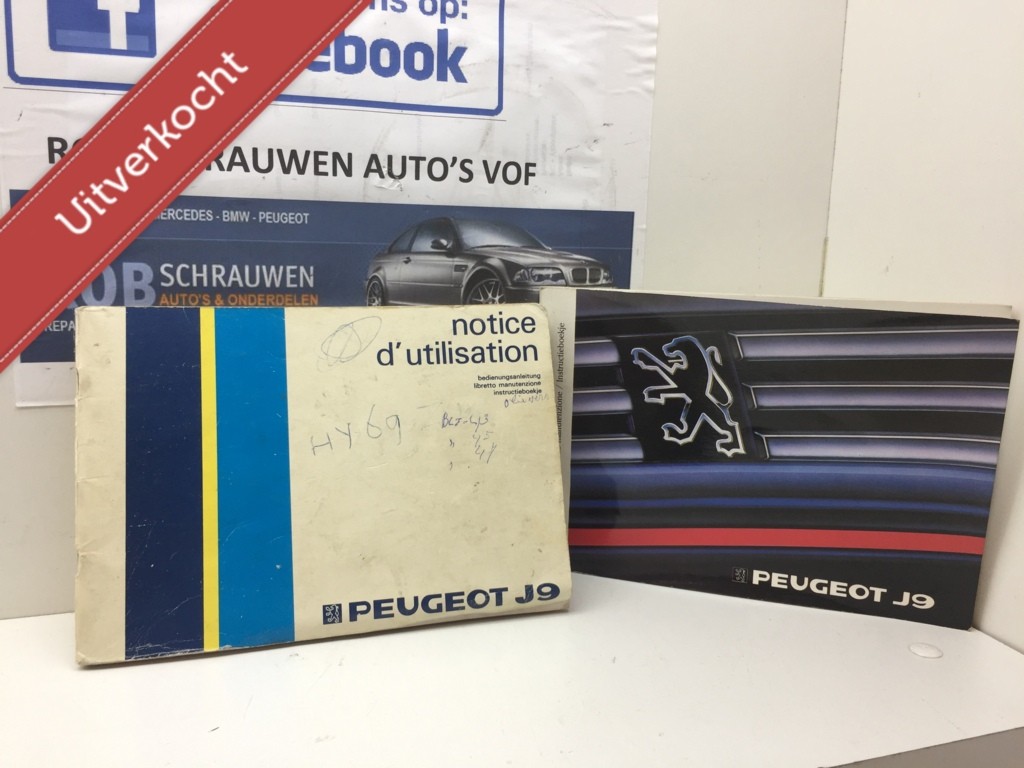 Instructieboekje origineel Peugeot J9 ('85-'94)