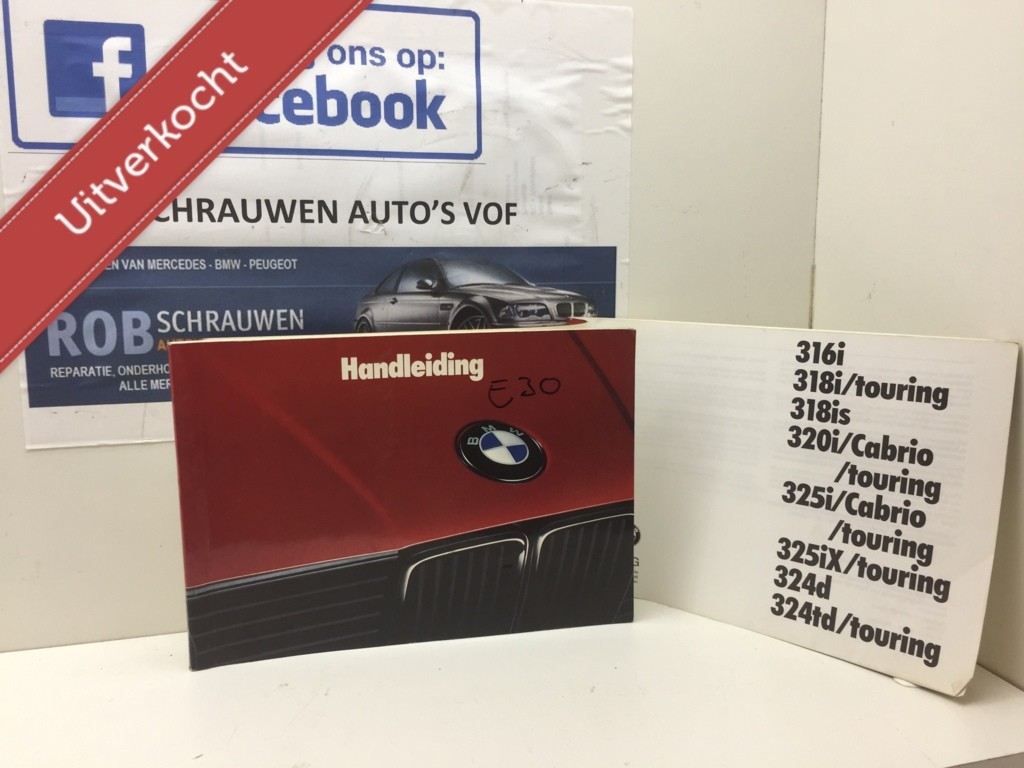Instructieboekje orig. BMW 3-serie E30 ('83-'93)01469750736